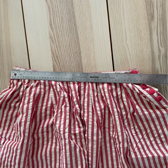 Kimchi & Blue cute red and white striped skirt button placket 12 Anthropologie - Picture 9 of 10